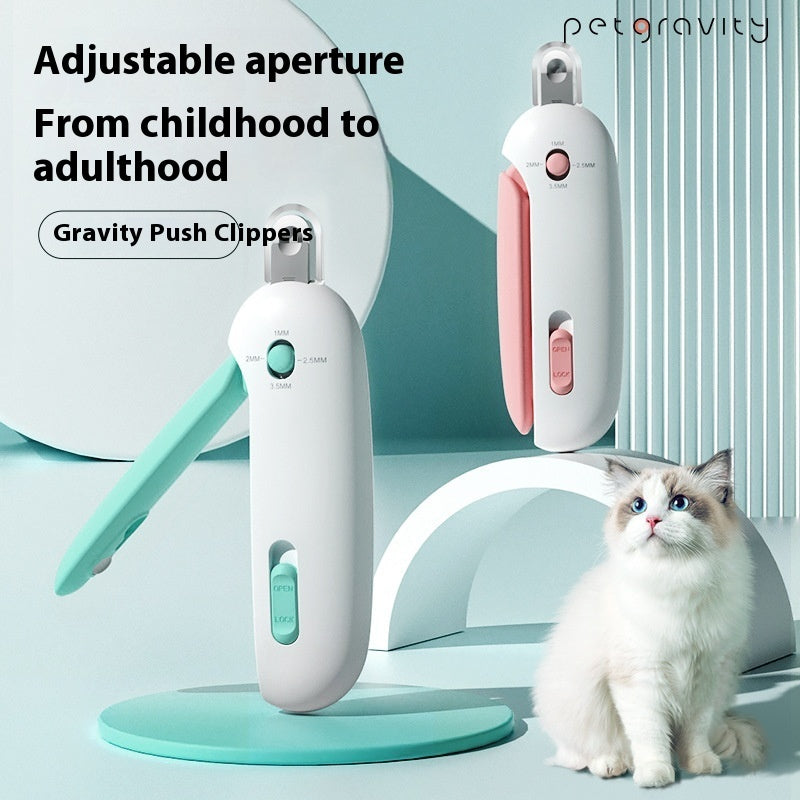 Cat Nail Clippers with Gravity Assist