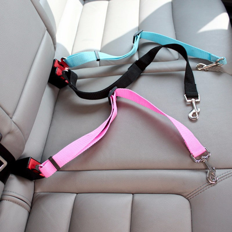 Pet Car Safety Belt – Secure & Retractable Dog Seat Harness