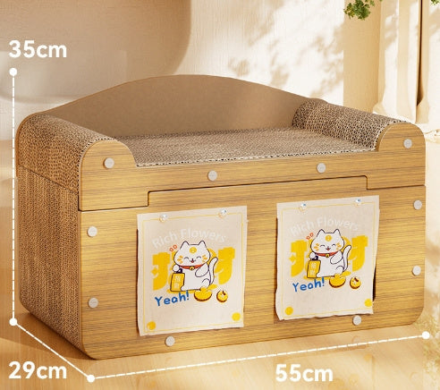 Sisal Cat Scratch Pad – No Crumbs, Durable & Mess-Free