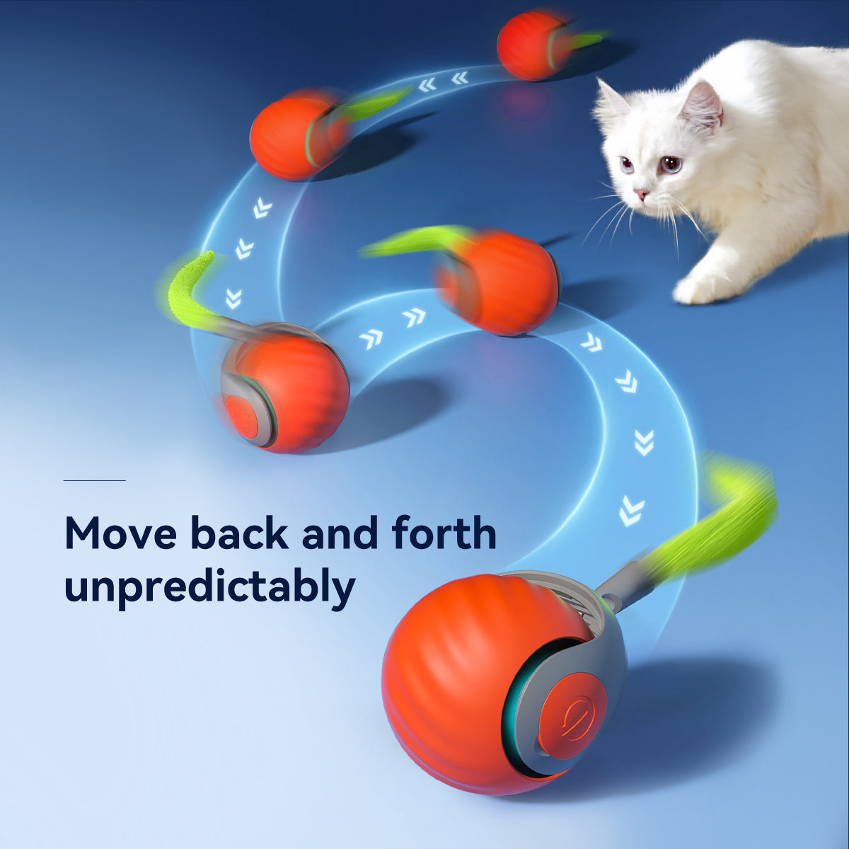 Rechargeable Smart Cat Toy Ball – Automatic & Interactive Teaser